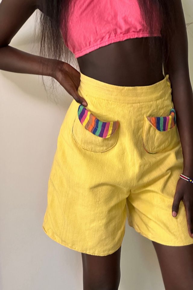 Vintage 1950's Striped Pocket Shorts Selected By Afterlife Boutique #2