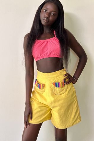 Vintage 1950's Striped Pocket Shorts Selected By Afterlife Boutique