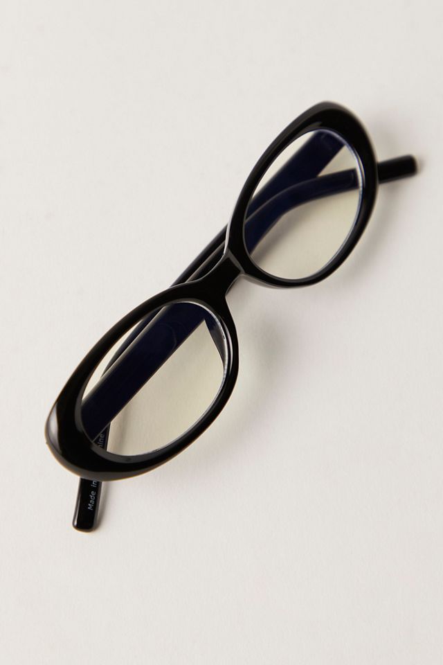 Pam Oval Blue Light Oversized Readers #1