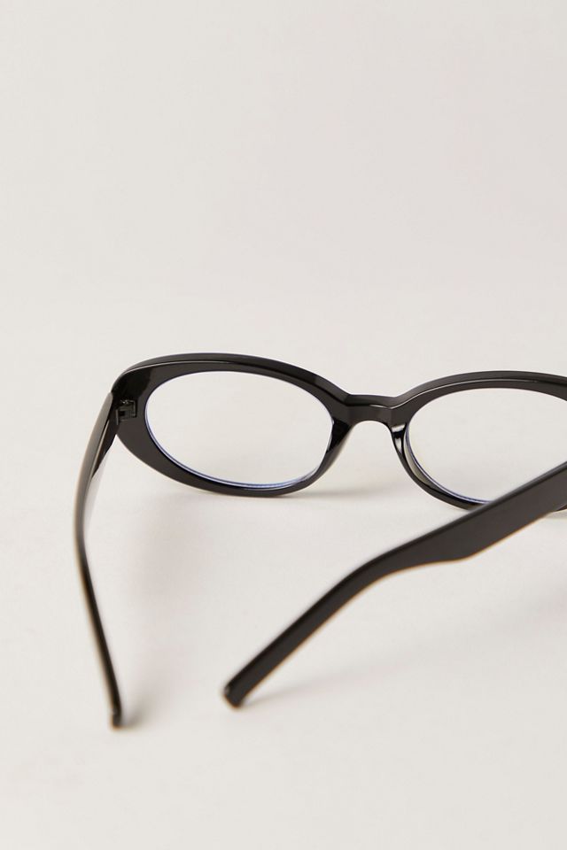 Pam Oval Blue Light Oversized Readers #3