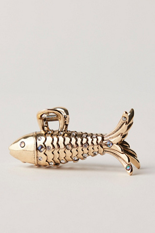 Heavy Metal Claw Clip at Free People in Fish