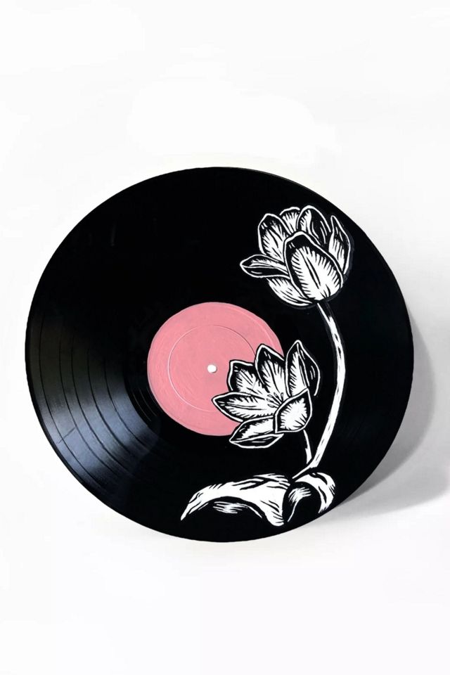 Kreativity by Kenz Pink Tulips Painted Record