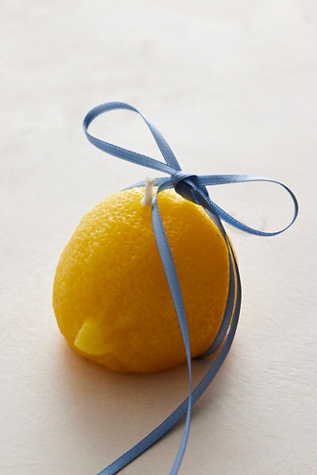 Lemon Candle by Free People in Yellow