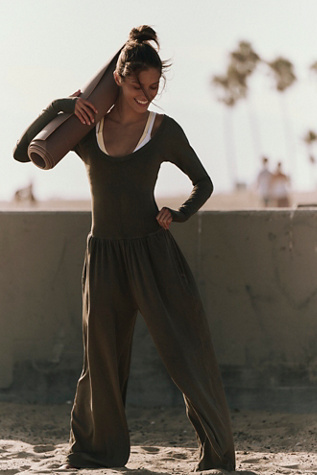 Hot Shot Wide-Leg Onesie