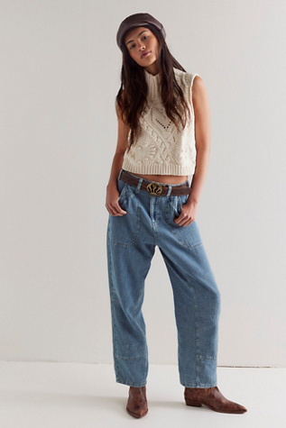 We The Free Midnight Voyage Harem Jeans at Free People in Odyssey, Size: XS