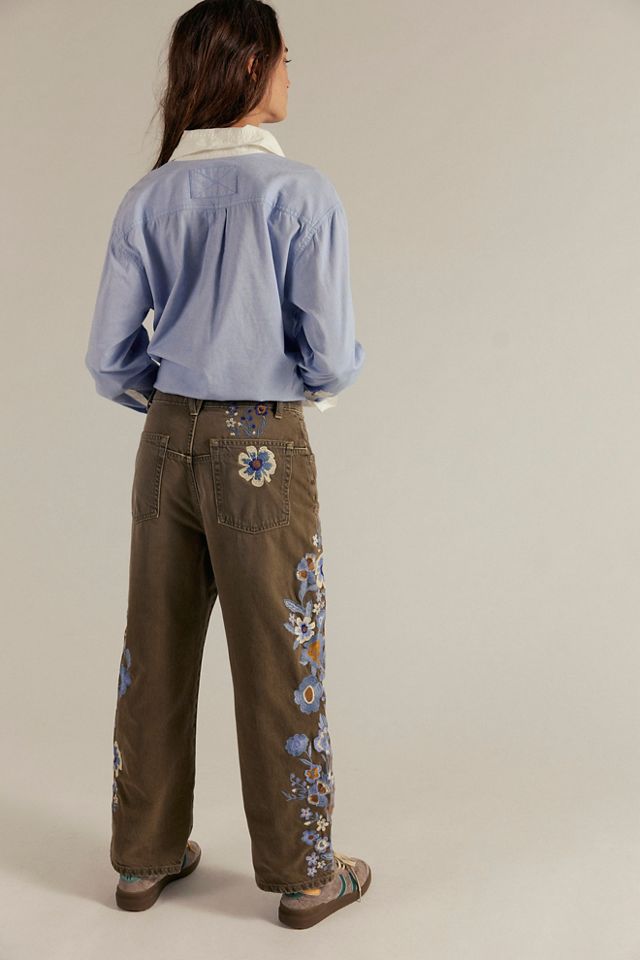 We The Free Willow Floral Embroidered Jeans #3