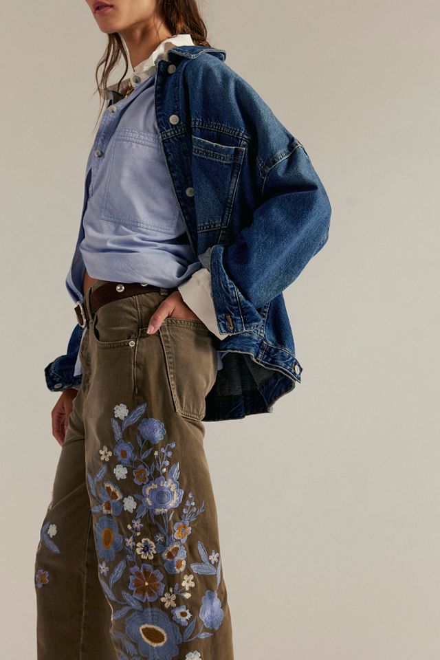 Free People ★ We The Free Willow Floral Embroidered Jeans We The Free Willow Floral Embroidered Jeans | Free People