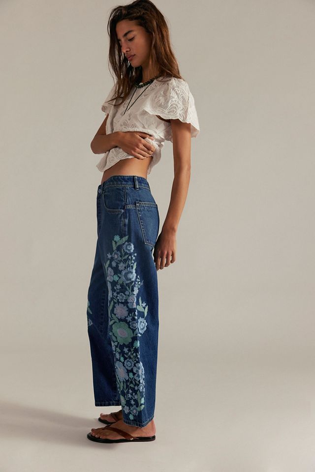Free People ★ We The Free Willow Floral Embroidered Jeans We The Free Willow Floral Embroidered Jeans | Free People