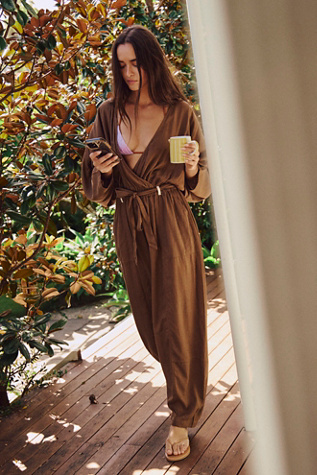 Khai One-Piece by free-est at Free People in Brown, Size: XS