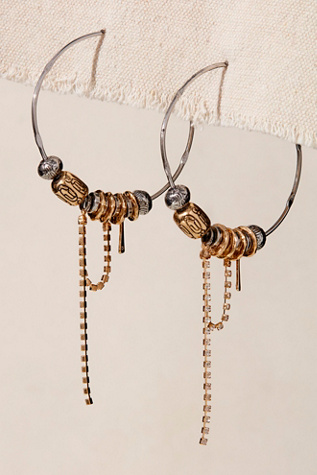 Flume Hoops At Free People In Mixed Metal