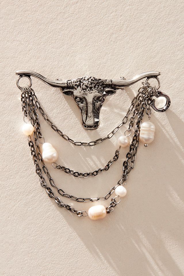 Bull And Horns Brooch #1