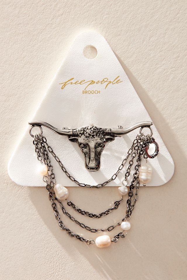 Bull And Horns Brooch #3