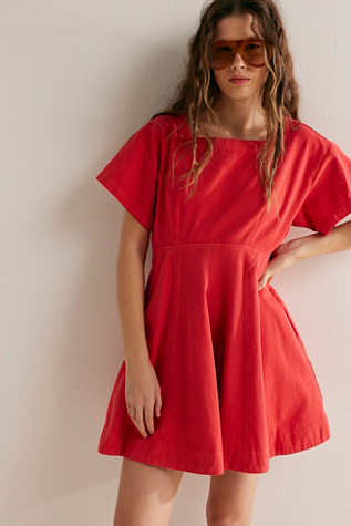 Breezy Chic Mini By free-est At Free People In Poppy Red, Size: Medium