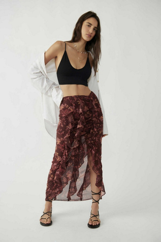 Flounce Around Maxi Skirt