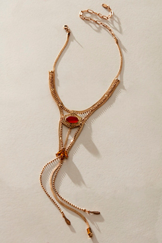 Syrus Necklace At Free People In Gold/Topaz