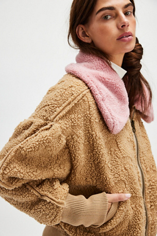 Cozy Up Cardi At Free People In Oat Combo, Size: Small