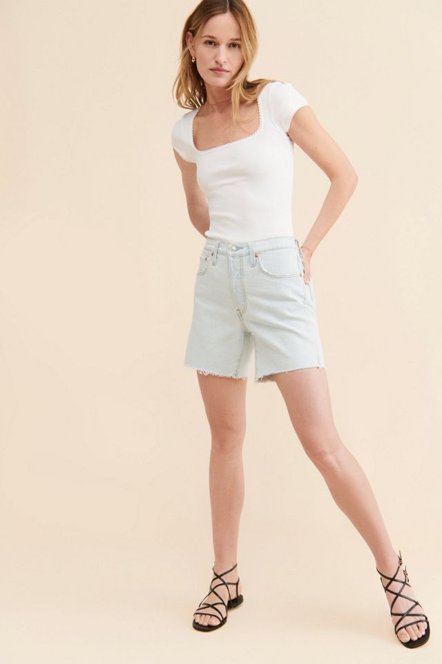 Levi's 501 Mid-Thigh Denim Shorts #3