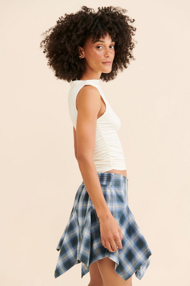 Xia Plaid Mini Skirt #3