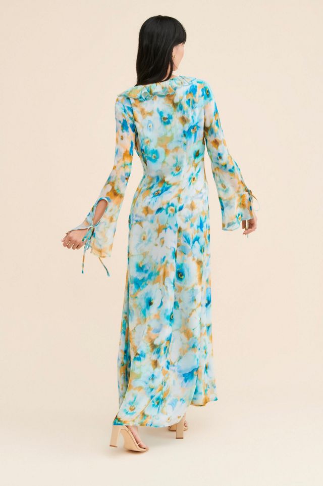Rays for Days Wisteria Ruffled Maxi Dress #1