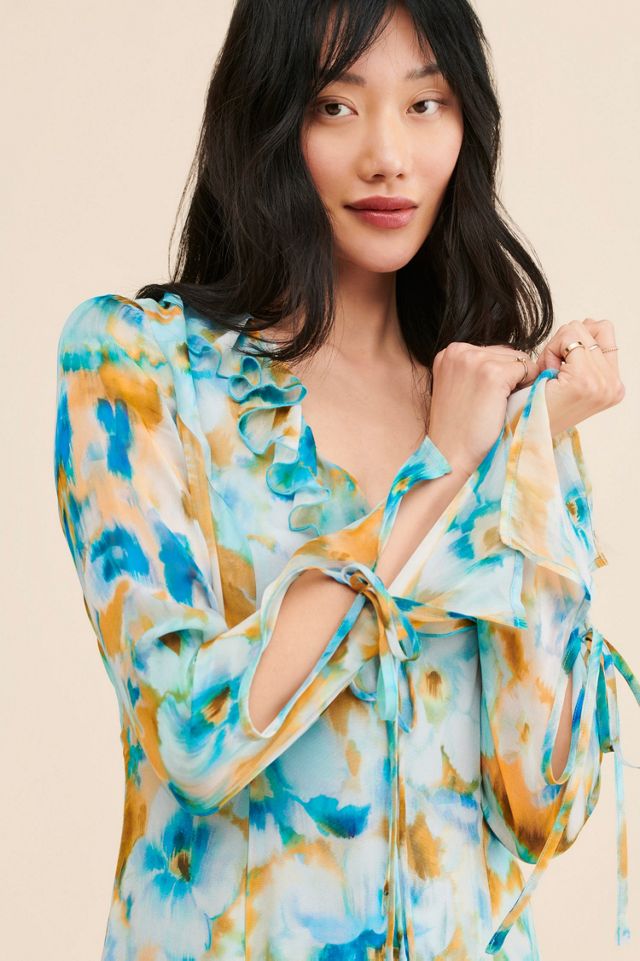 Rays for Days Wisteria Ruffled Maxi Dress #2