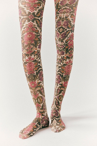 Paisley Wallpaper Tights