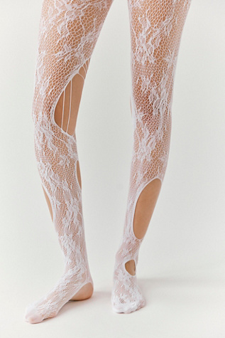 On The Edge Lace Tights