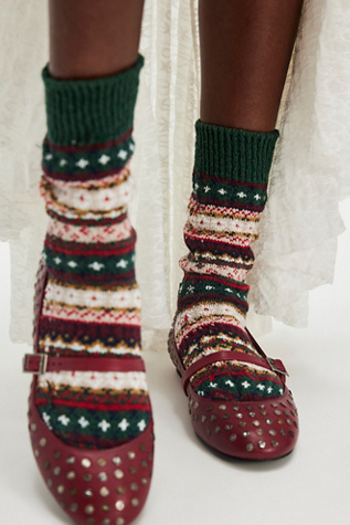 American Trench Cotton Fair Isle Socks