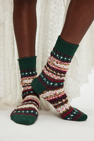 American Trench Cotton Fair Isle Socks