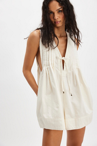 Webster Romper by Free People in White, Size: M