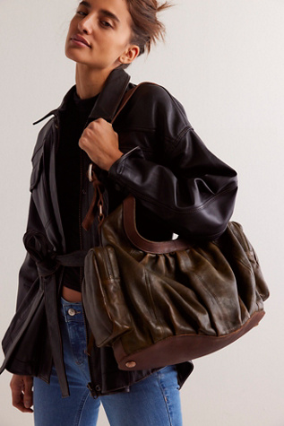 We The Free Hattie Hardware Shoulder Bag at Free People in Green