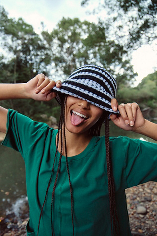 Stripe It Up Cool Down Beanie