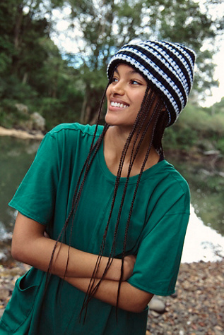 Stripe It Up Cool Down Beanie