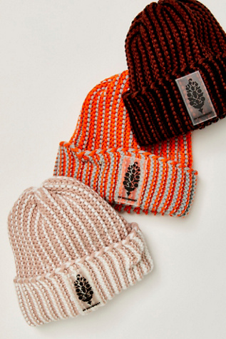 Apres Ski Knit Beanie at Free People in Orange/Lavender