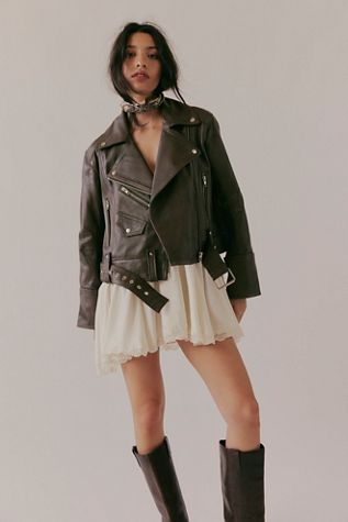 We The Free Jealousy Leather Moto Jacket | Free People