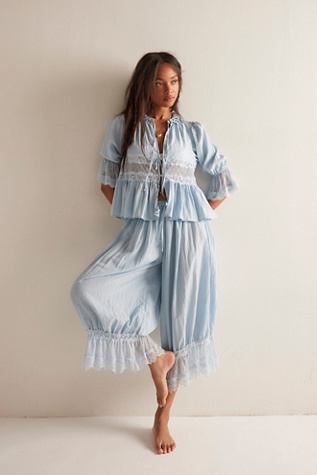 Forever Young Bed Jacket Top by Intimately at Free People in Skyride, Size: Large