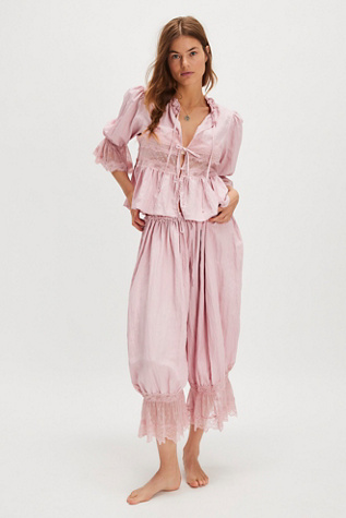 Forever Young Bed Jacket Top By Intimately At Free People In Prairie Mauve, Size: Medium