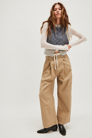 We The Free Good Sport Trousers at Free People in Treehouse Combo, Size: US 14