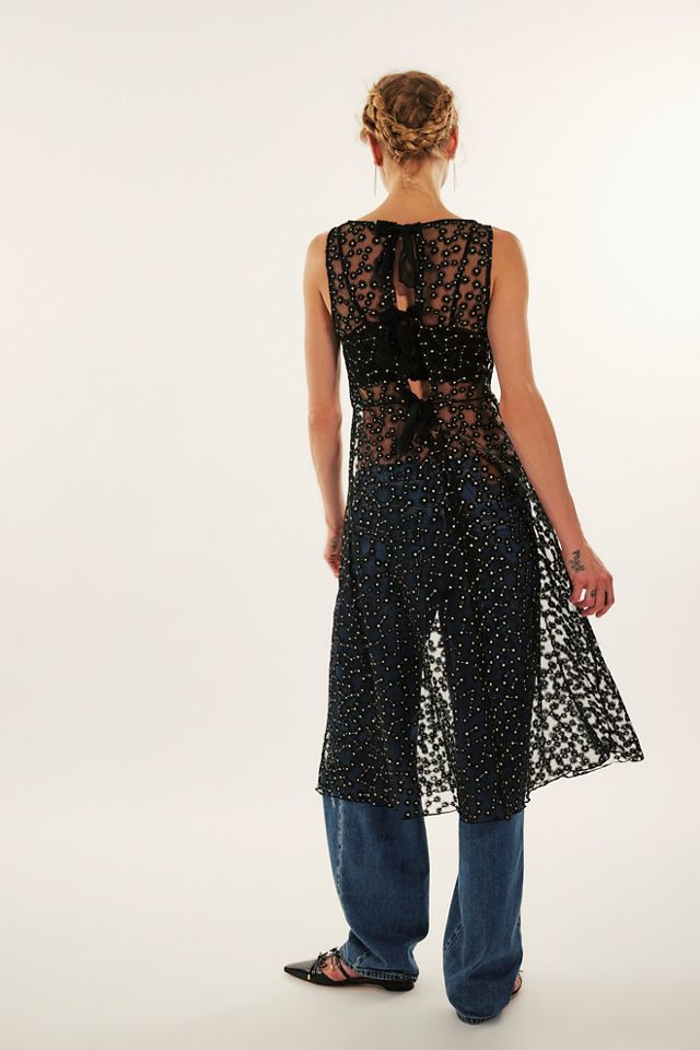 Isobel Embroidery Bateau Midi Slip #1