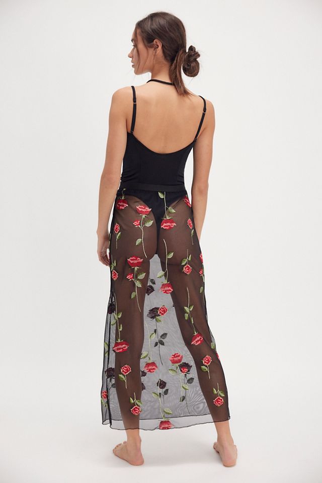 A Rose Is A Rose Pencil Skirt #1