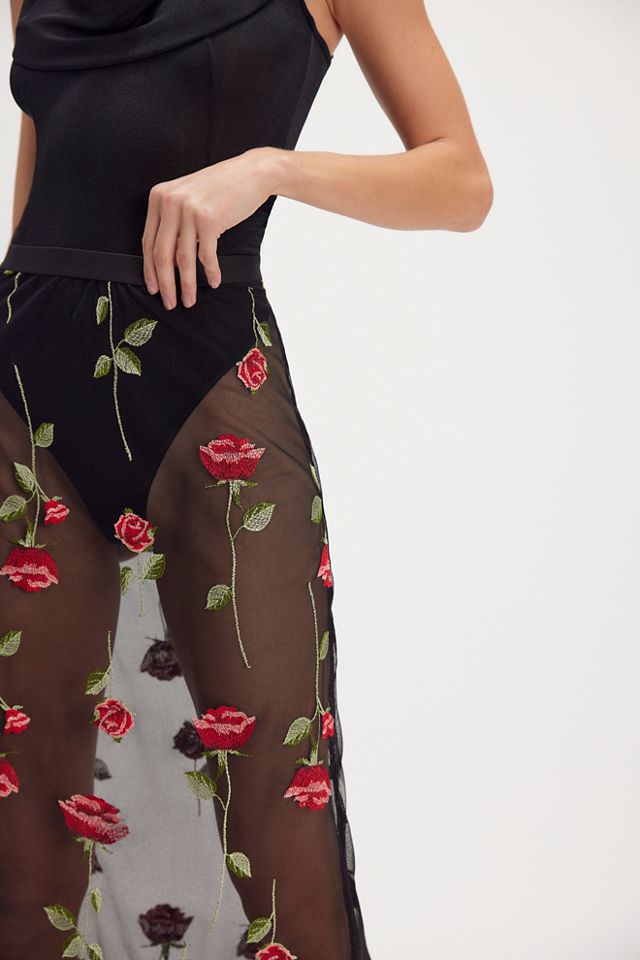 A Rose Is A Rose Pencil Skirt #2