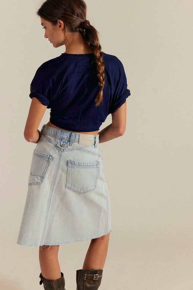 We The Free Suzy Denim Midi Skirt #1