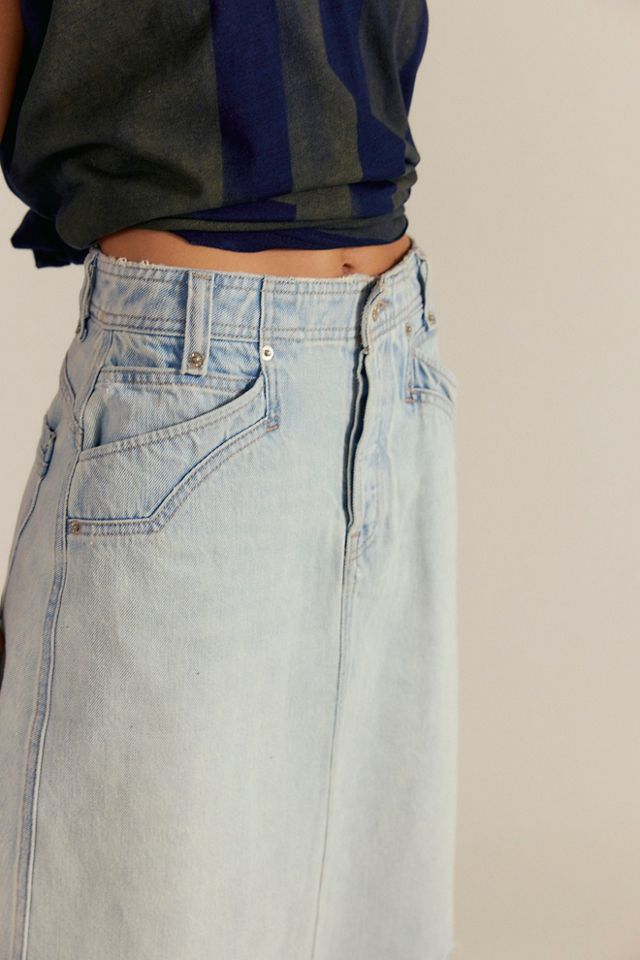 We The Free Suzy Denim Midi Skirt #2