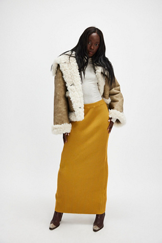 Clara Maxi Skirt by Free People in Green, Size: S