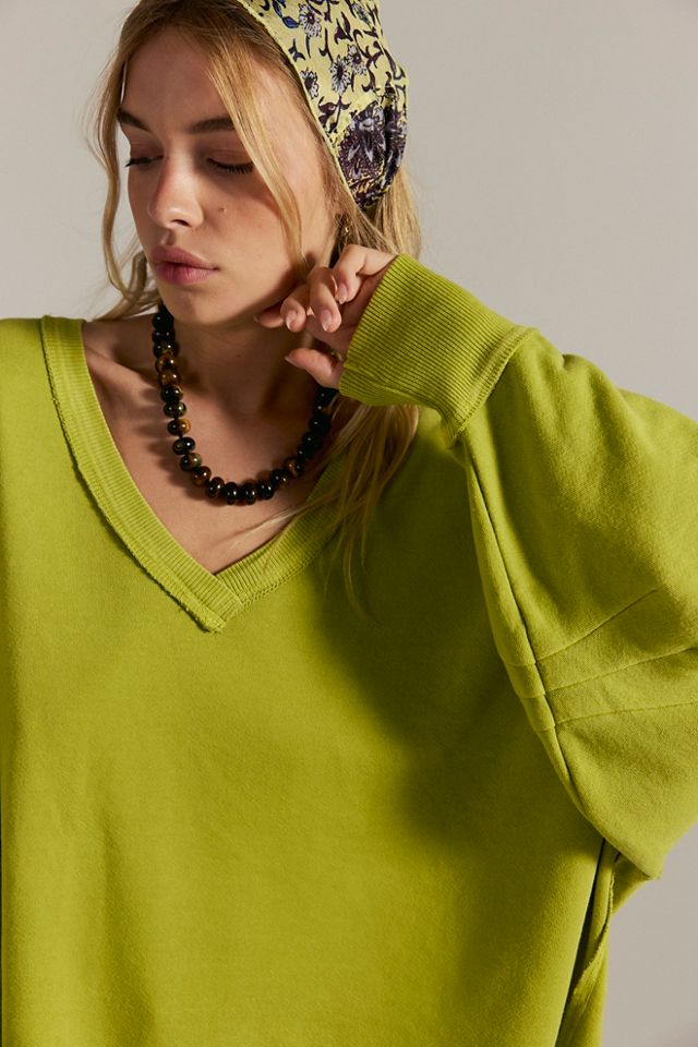 We The Free Venice V-Neck Sweatshirt | Free People