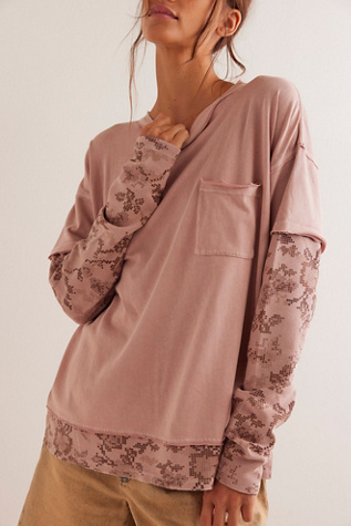 We The Free Day Dreaming Twofer At Free People In Pale Mauve, Size: Small