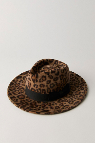 Carmen Leopard Brim Hat at Free People