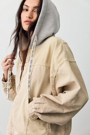 We The Free Iggy Hooded Denim Jacket