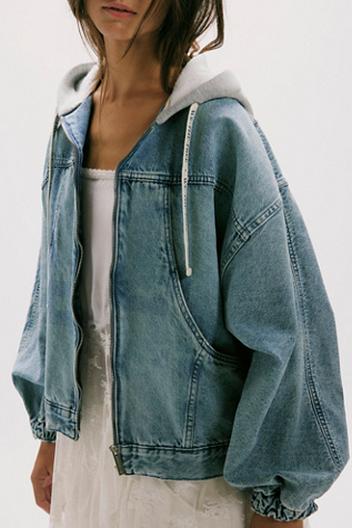 Veste en denim à capuche We The Free Iggy