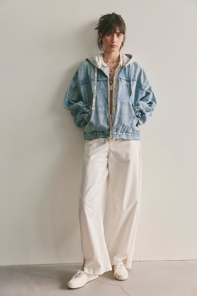 We The Free Iggy Hooded Denim Jacket #11