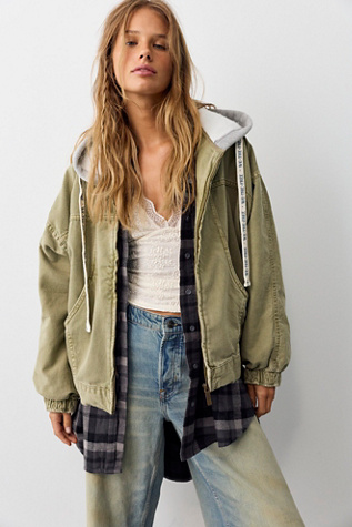 We The Free Iggy Hooded Denim Jacket